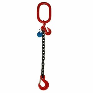 Lanț macara cu carlige de scurtare 8 mm 1 brat 2 tone